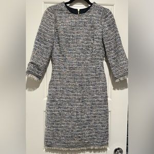 J. Crew Boucle 3/4 Sleeve Dress